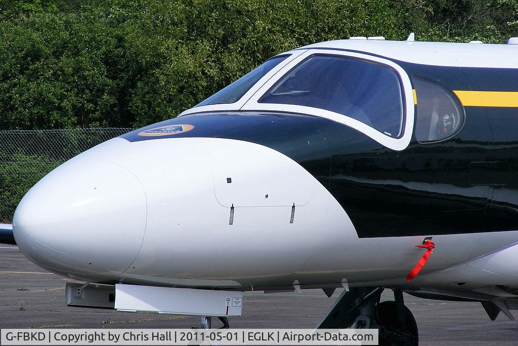G-FBKD, 2010 Cessna 510 Citation Mustang Citation Mustang C/N 510-0346, owned by Blink Aviation and painted in Team Lotus Formula 1 colours