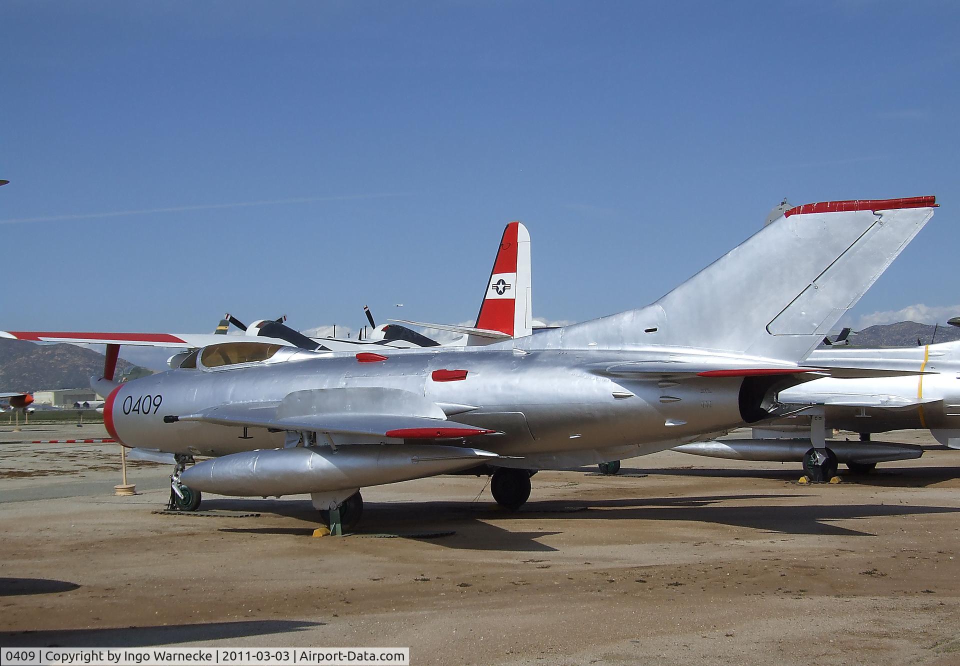 0409, Aero S-105 (MiG-19S) C/N 150409, Mikoyan i Gurevich MiG-19S (Aero S-105) FARMER-C at the March Field Air Museum, Riverside CA