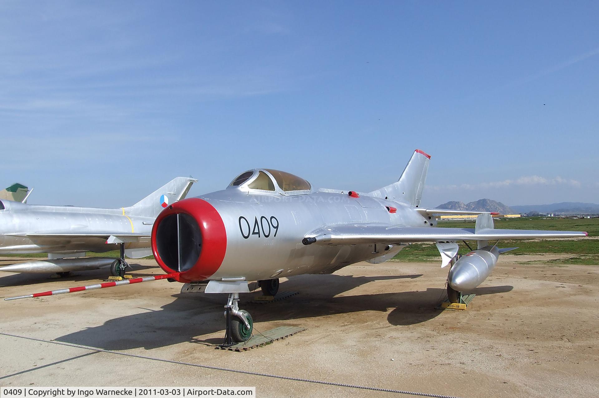 0409, Aero S-105 (MiG-19S) C/N 150409, Mikoyan i Gurevich MiG-19S (Aero S-105) FARMER-C at the March Field Air Museum, Riverside CA
