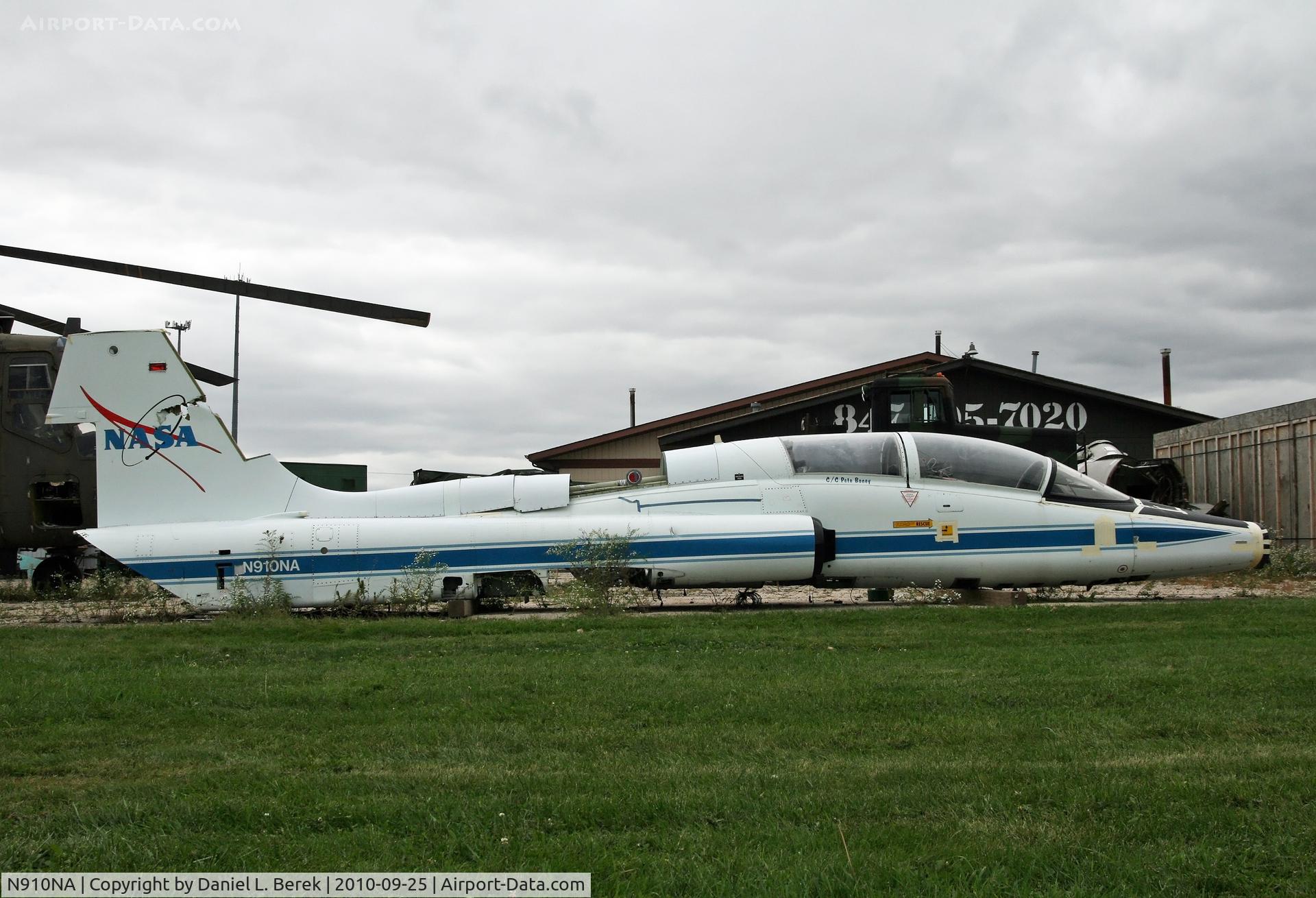 N910NA, Northrop T-38A C/N 65-10352, Once the proud mount of US astronauts in training, only the fuselage of this aircraft remains to adorn the backlot of the Russell Military Museum.