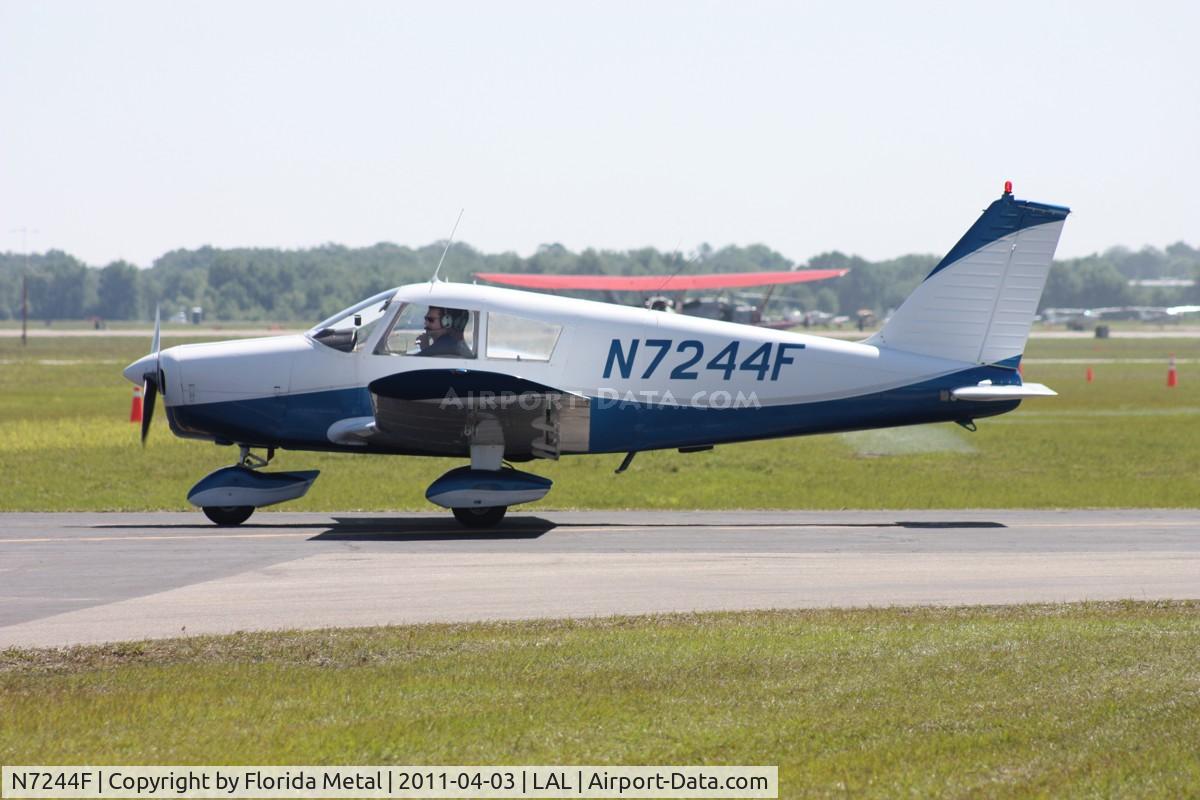 N7244F, 1968 Piper PA-28-140 Cherokee C/N 28-25160, PA-28-140