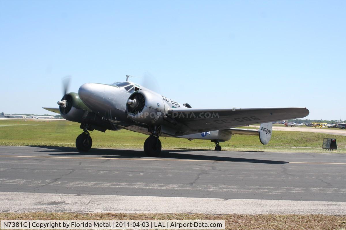 N7381C, 1944 Beech C18S C/N 8104, Beech C-45