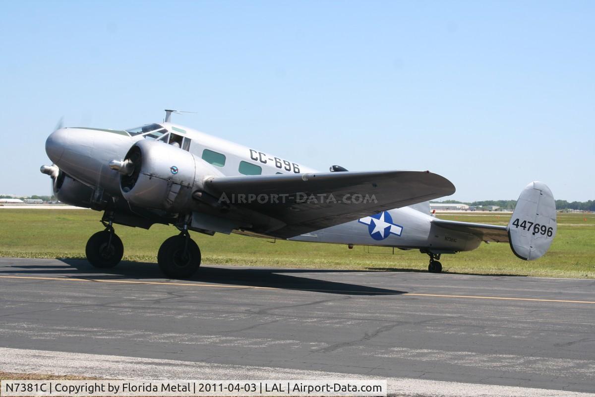 N7381C, 1944 Beech C18S C/N 8104, Beech C-45