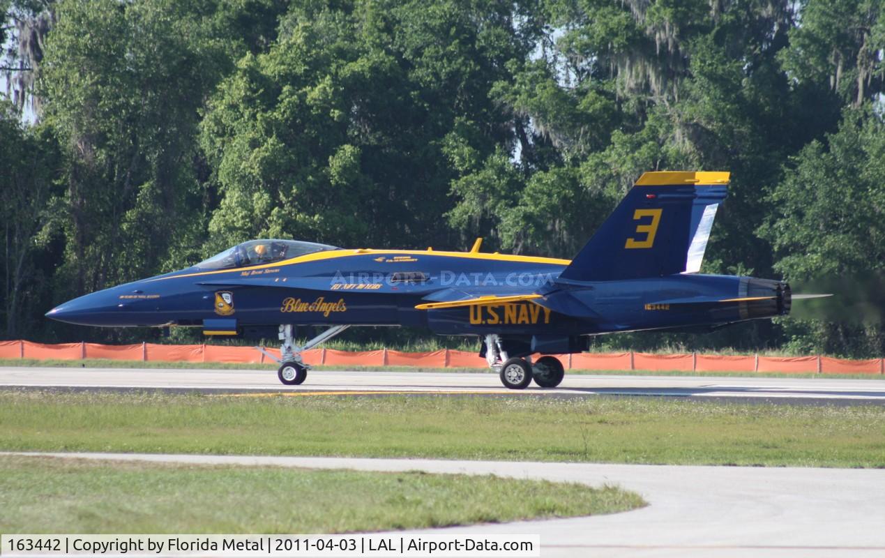 163442, 1987 McDonnell Douglas F/A-18C Hornet C/N 0645/C013, Blue Angel 3