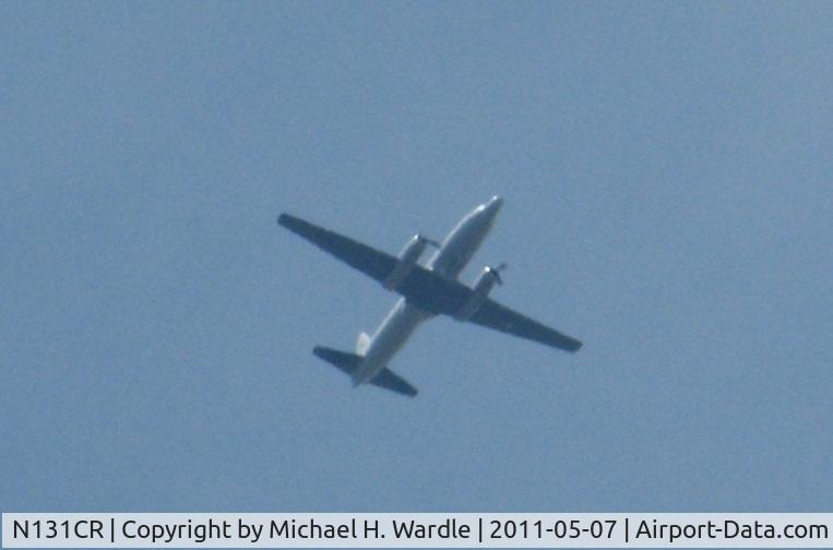 N131CR, 1955 Convair C-131B Samaritan C/N 271, High altitude passes over Rio Linda, CA. A few hours after this photo was taken it landed at McCLellan Park