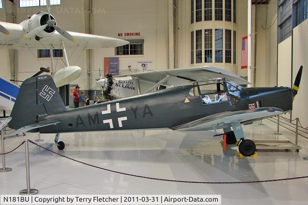 N181BU, 1950 Bucker (Zlin) Z-381 (C-106) Bestmann C/N 461, 1939 Moravan ZLIN 381, c/n: 461 at Polk  Museum