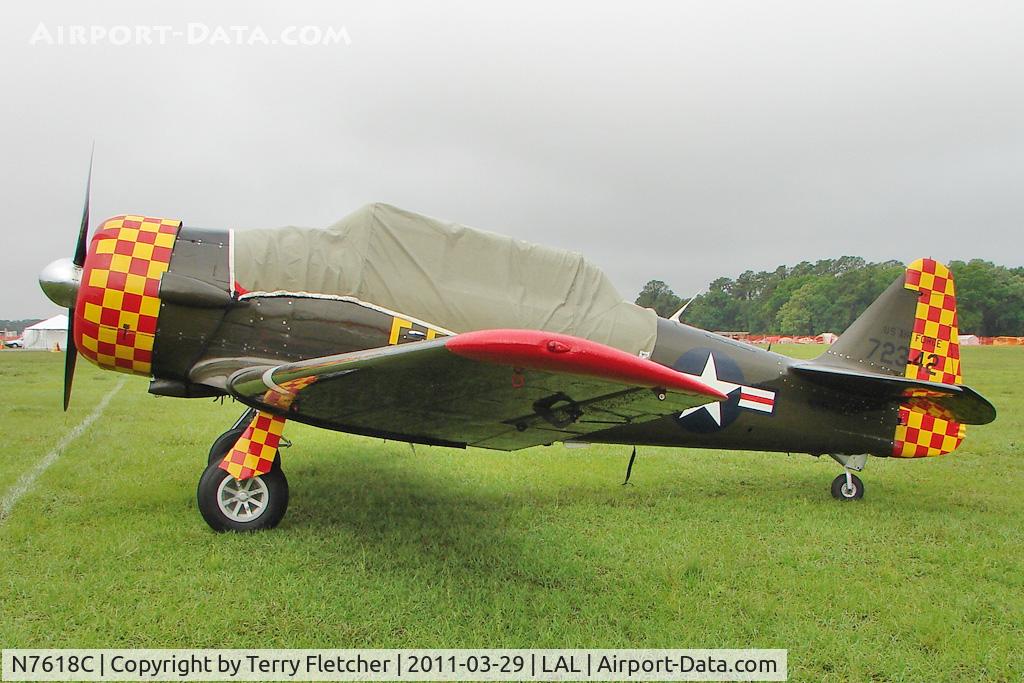 N7618C, 1949 North American AT-6G Texan C/N 168-529 (49-3405), 1949 North American AT-6G, c/n: 49-3405  Construction Number 168-529 at 2011 Sun n Fun