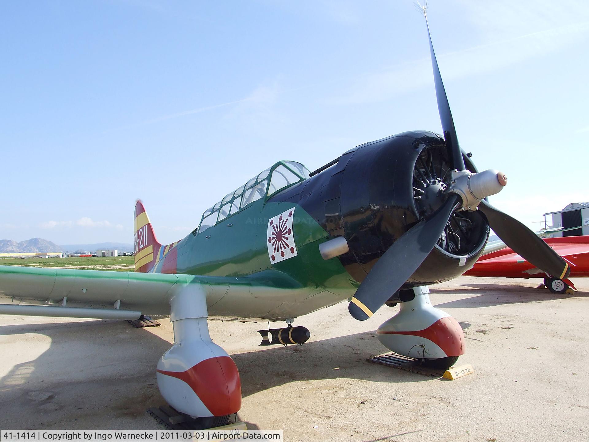41-1414, 1941 Vultee BT-13 Valiant C/N 1524, Vultee BT-13A Valiant (converted to represent an Aichi D3A 