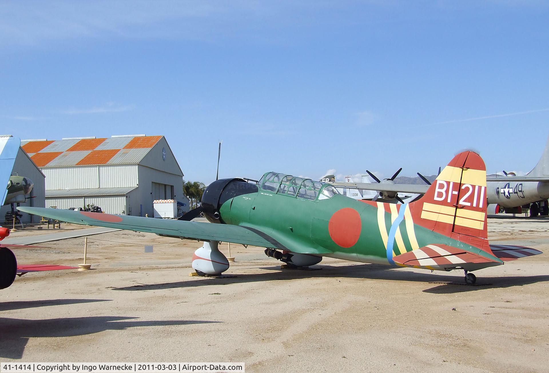 41-1414, 1941 Vultee BT-13 Valiant C/N 1524, Vultee BT-13A Valiant (converted to represent an Aichi D3A 