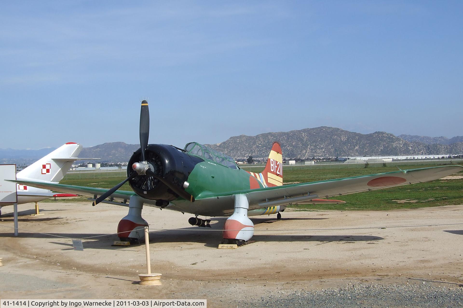 41-1414, 1941 Vultee BT-13 Valiant C/N 1524, Vultee BT-13A Valiant (converted to represent an Aichi D3A 