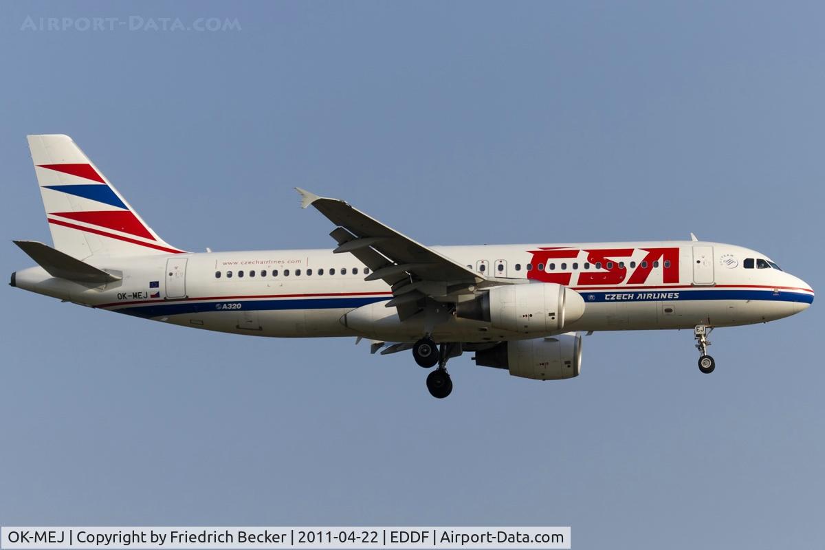 OK-MEJ, 2007 Airbus A320-214 C/N 3097, on final RW07R