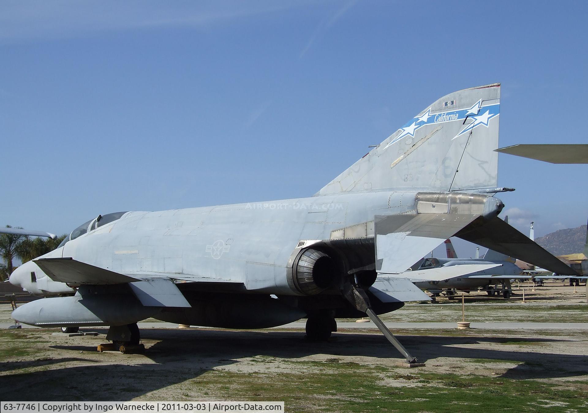 63-7746, 1963 McDonnell RF-4C Phantom II C/N 509, McDonnell Douglas RF-4C Phantom II at the March Field Air Museum, Riverside CA