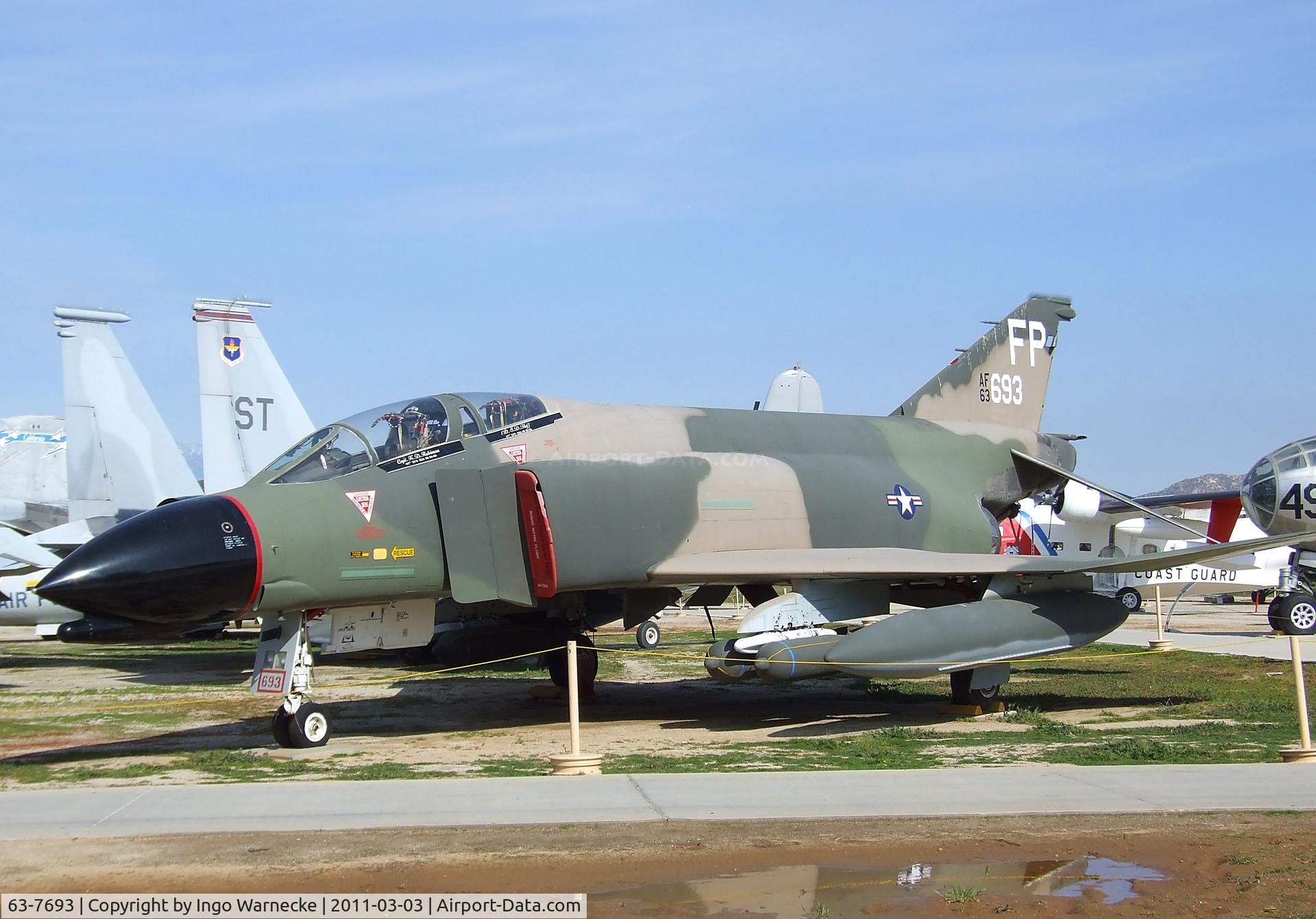 63-7693, 1963 McDonnell F-4C Phantom II C/N 828, McDonnell F-4C Phantom II at the March Field Air Museum, Riverside CA