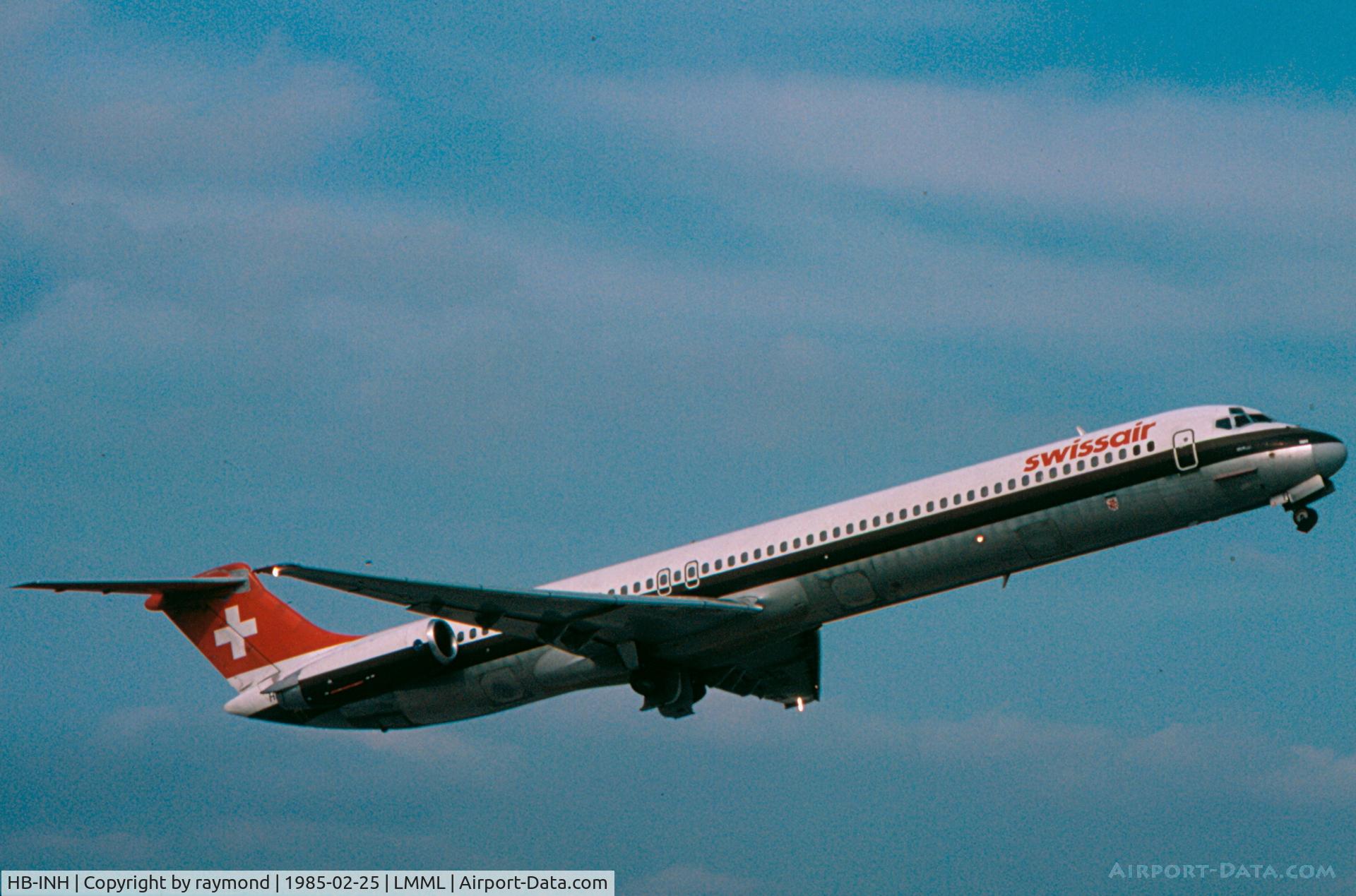 HB-INH, 1981 McDonnell Douglas MD-81 (DC-9-81) C/N 48007, MD81 HB-INH Swissair