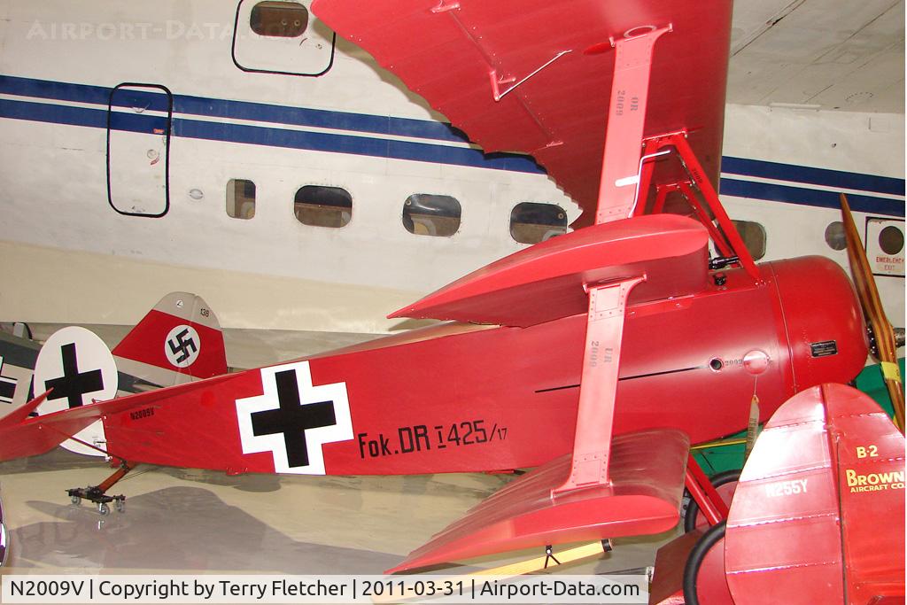 N2009V, 2003 Fokker Dr.1 Triplane Replica C/N 065, 2003 Weeks Kermit DR-1, c/n: 065