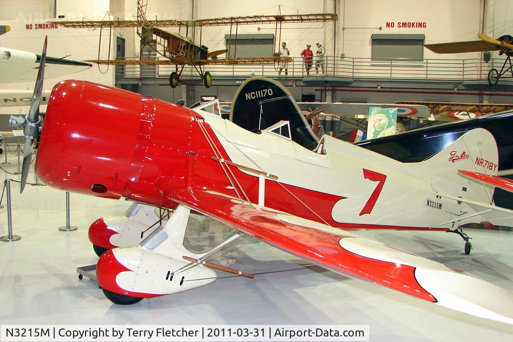 N3215M, 2005 Granville Brothers Gee Bee Senior Sportster Y Replica C/N DM002, 2005 Mains Donald Lee GEE BEE Y, c/n: DM002