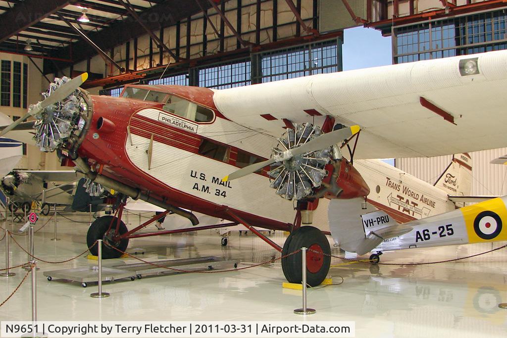N9651, 1929 Ford 5-AT-B Tri-Motor C/N 34, 1929 Ford 5-AT-B, c/n: 34 at Polk Museum