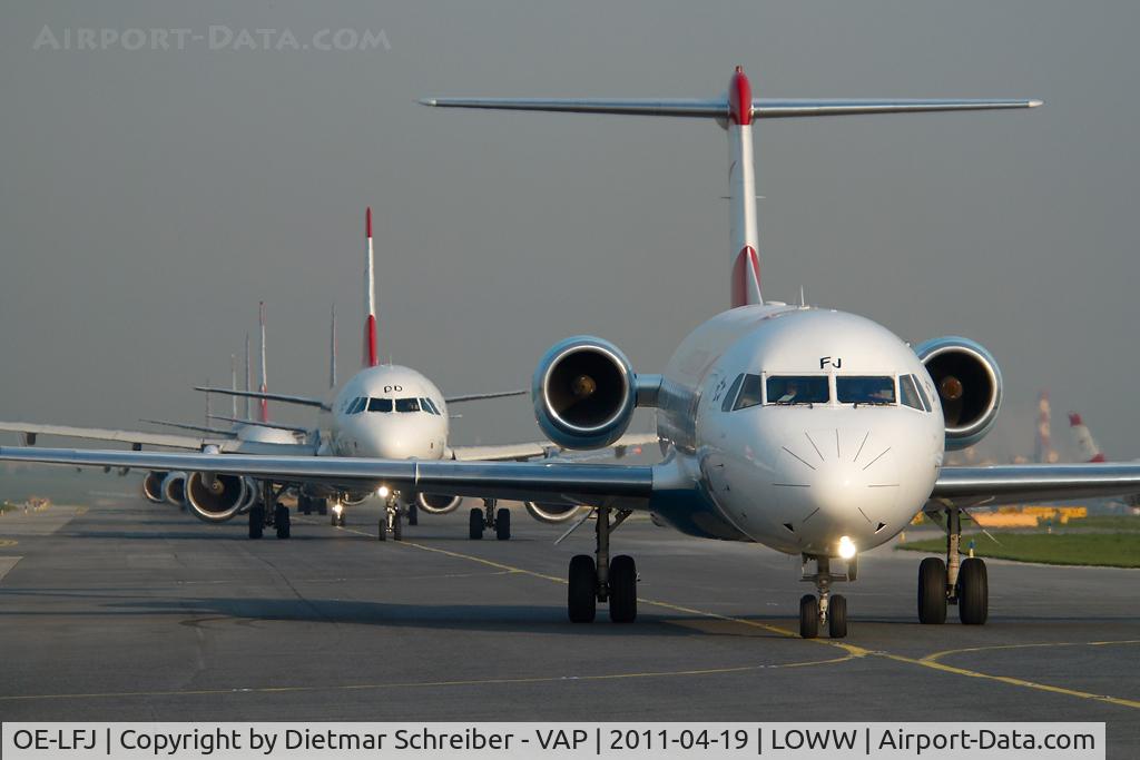 OE-LFJ, 1995 Fokker 70 (F-28-0070) C/N 11532, Austrian Arrows Fokker 70