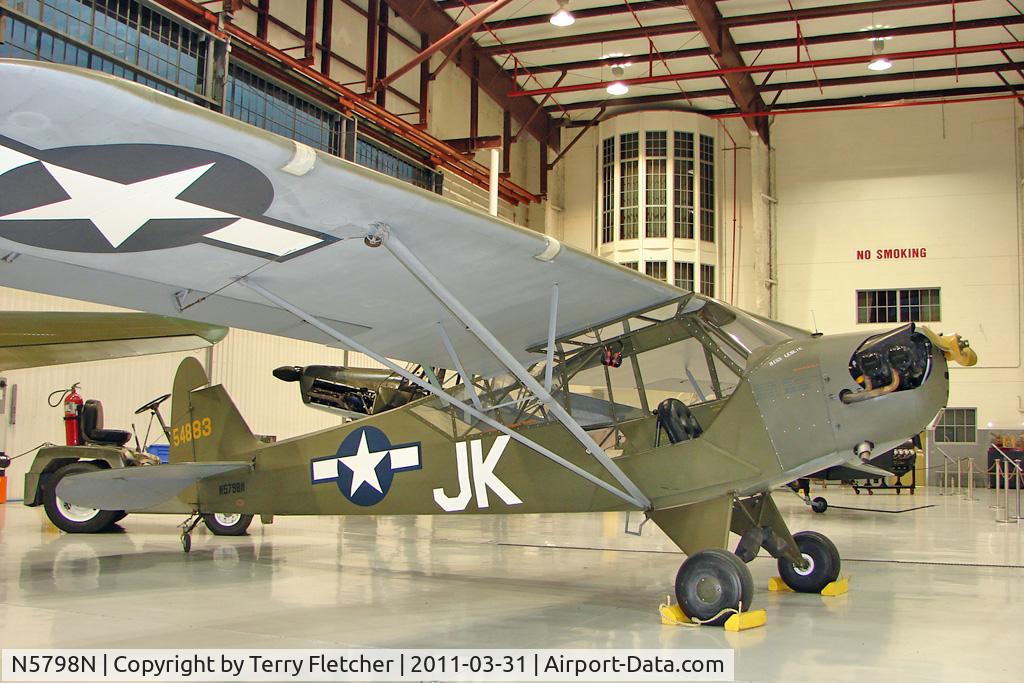N5798N, Piper J3C-65 Cub Cub C/N 13623, Piper J3C-65, c/n: 13623  - coded 54883 - at Polk Museum