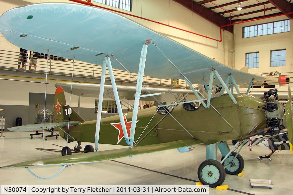 N50074, Polikarpov Po-2 C/N 0365, Polikarpov PO-2, c/n: 0365 at Polk Museum