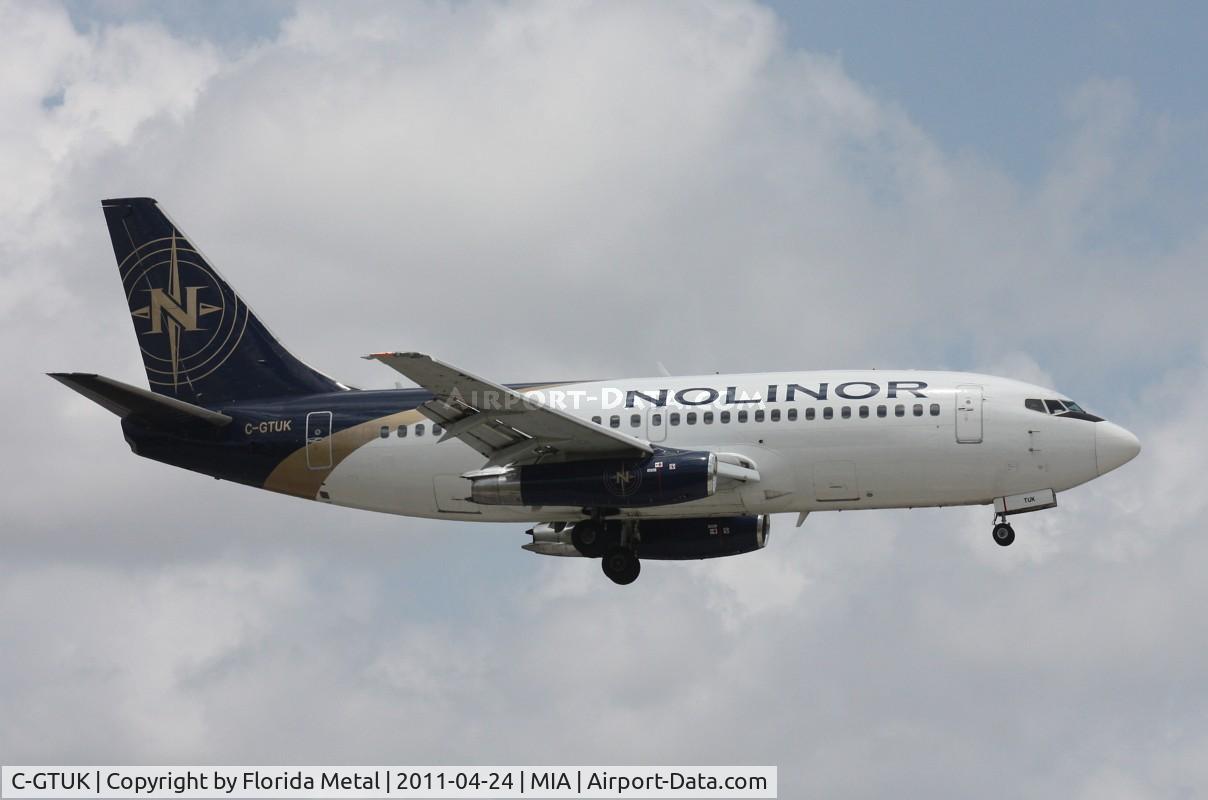 C-GTUK, 1983 Boeing 737-2B6C C/N 23049, Nolinor 737-200 flying in from Port-a-Prince Haiti