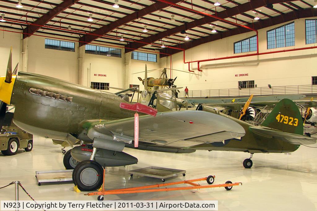 N923, 1944 Curtiss TP-40N Warhawk C/N 33915, 1944 Curtiss Wright P-40N, c/n: 33915 at Polk Museum