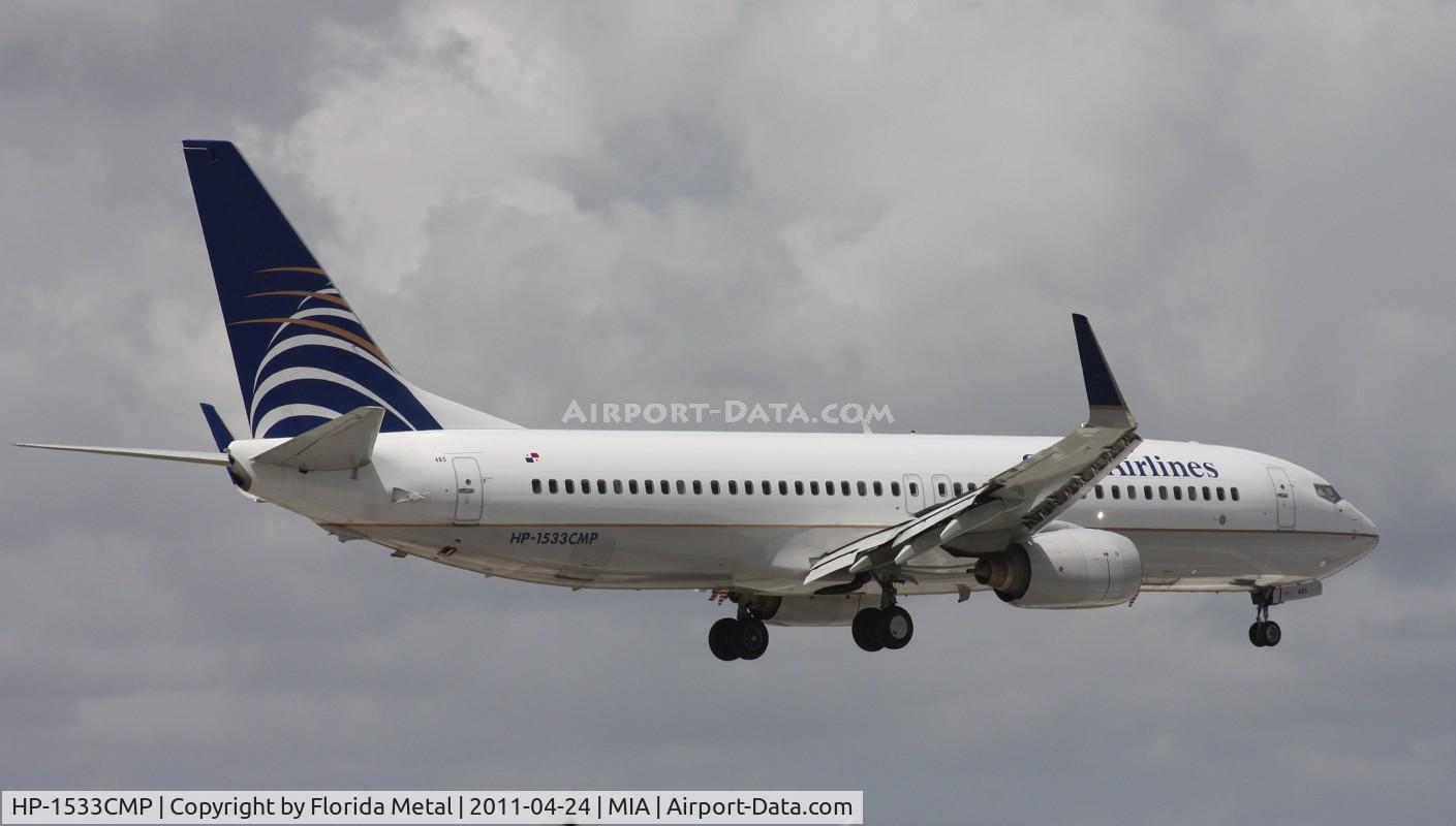 HP-1533CMP, 2007 Boeing 737-8V3 C/N 35067, Copa 737-800