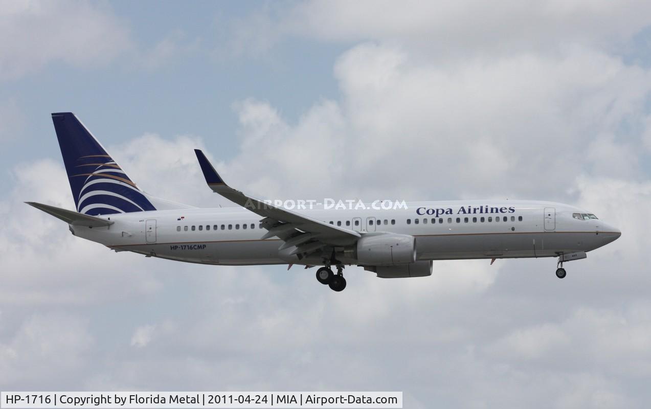 HP-1716, 2011 Boeing 737-8V6 C/N 40666, Copa 737-800
