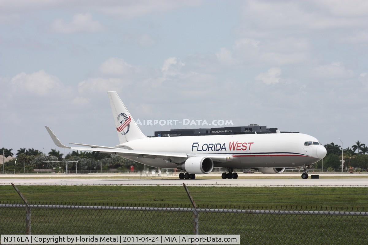 N316LA, 2001 Boeing 767-316F C/N 30842, Florida West 767-300