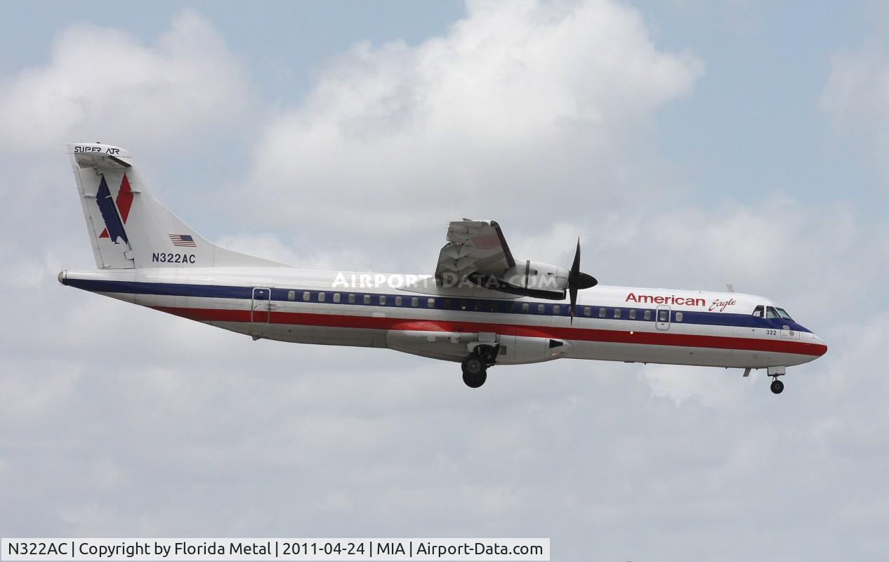 N322AC, 1992 ATR 72-212 C/N 320, American Eagle ATR 72