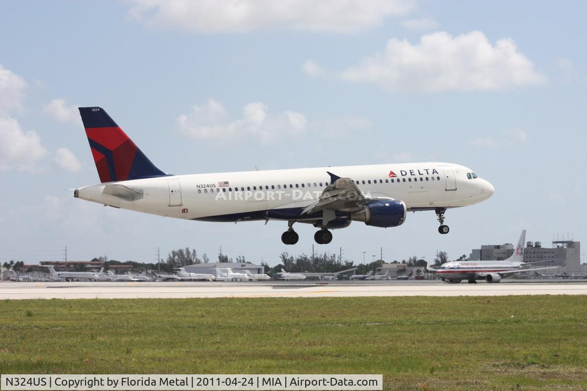 N324US, 1992 Airbus A320-211 C/N 273, Delta A320
