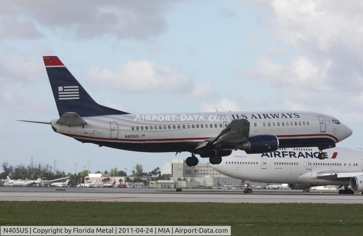 N405US, 1989 Boeing 737-401 C/N 23885, US Airways 737-400