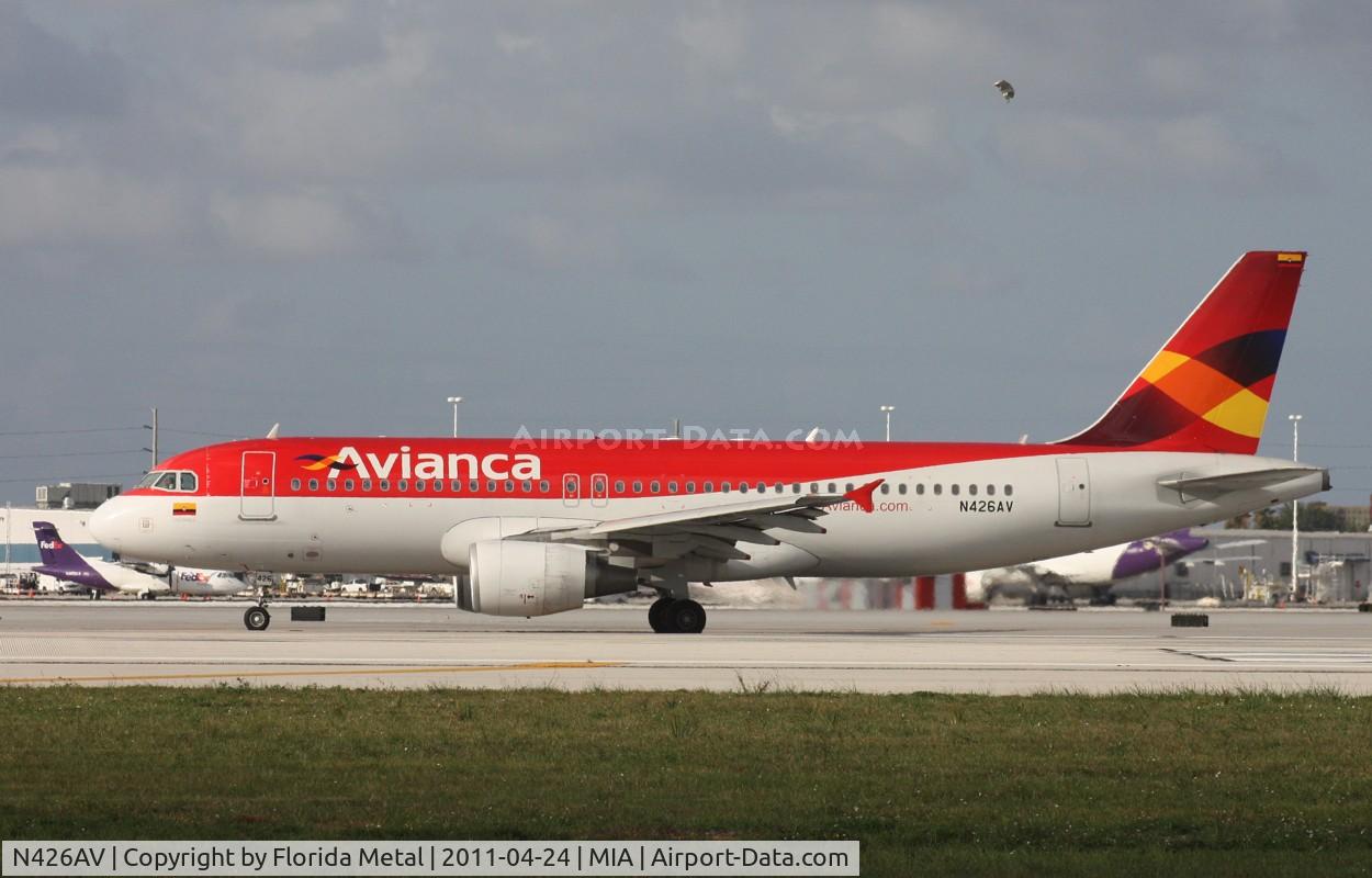N426AV, 2009 Airbus A320-214 C/N 4026, Avianca A320