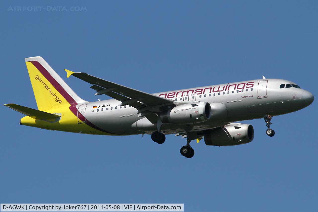 D-AGWK, 2008 Airbus A319-132 C/N 3500, Germanwings