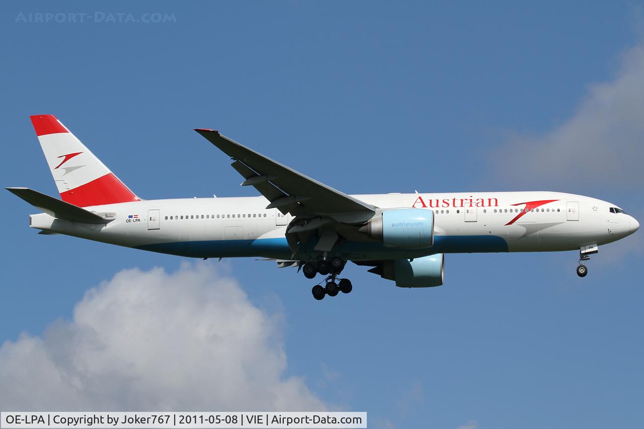 OE-LPA, 1997 Boeing 777-2Z9/ER C/N 28698, Austrian Airlines