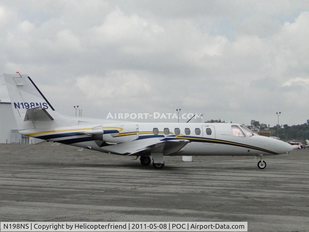 N198NS, 1980 Cessna 550 Citation II C/N 550-0133, Windshield covered and parked near Howard Aviation