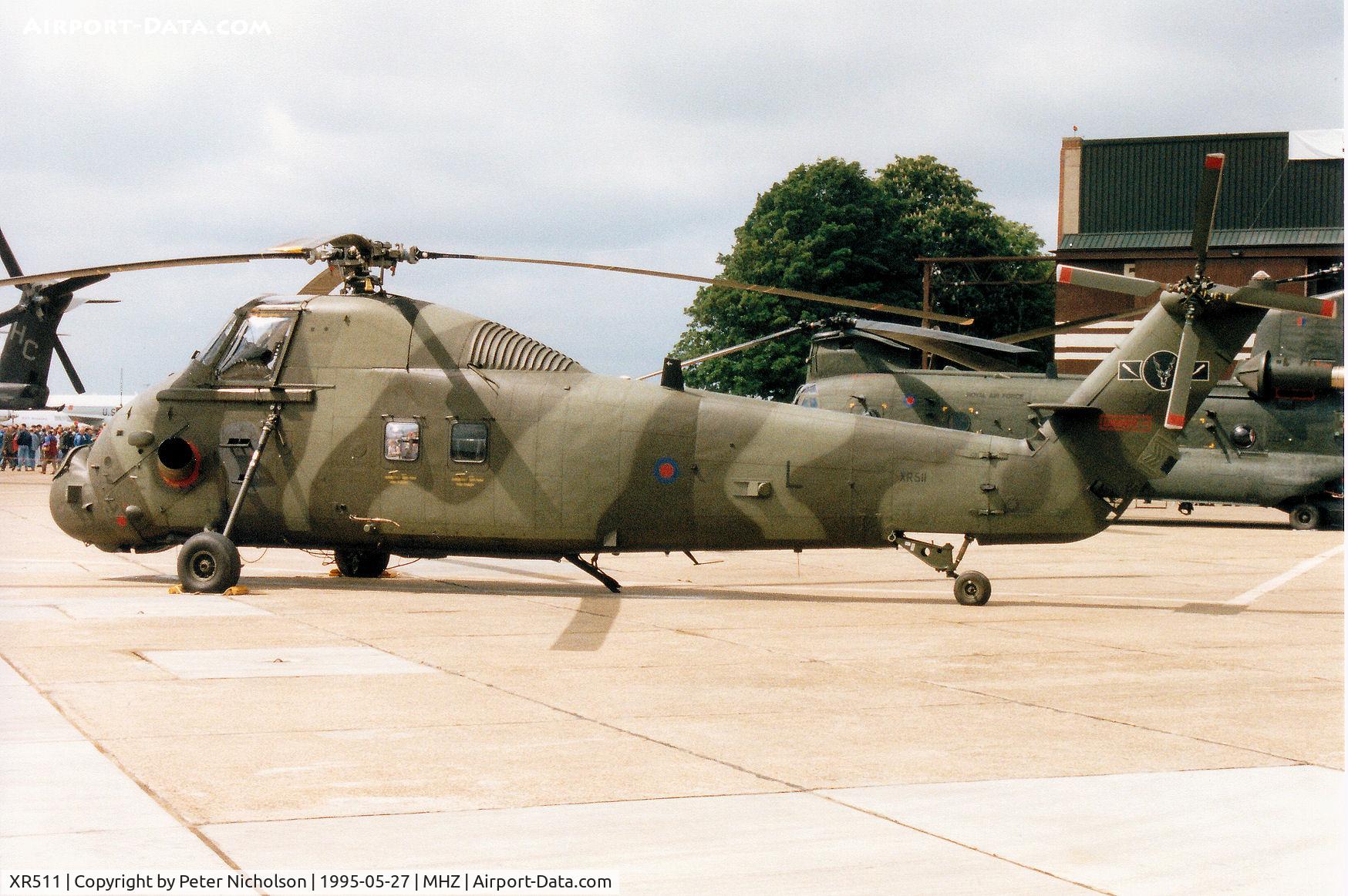 XR511, 1963 Westland Wessex HC.2 C/N WA136, Wessex HC.2 of 60 Squadron at RAF Benson on display at the 1995 RAF Mildenhall Air Fete.