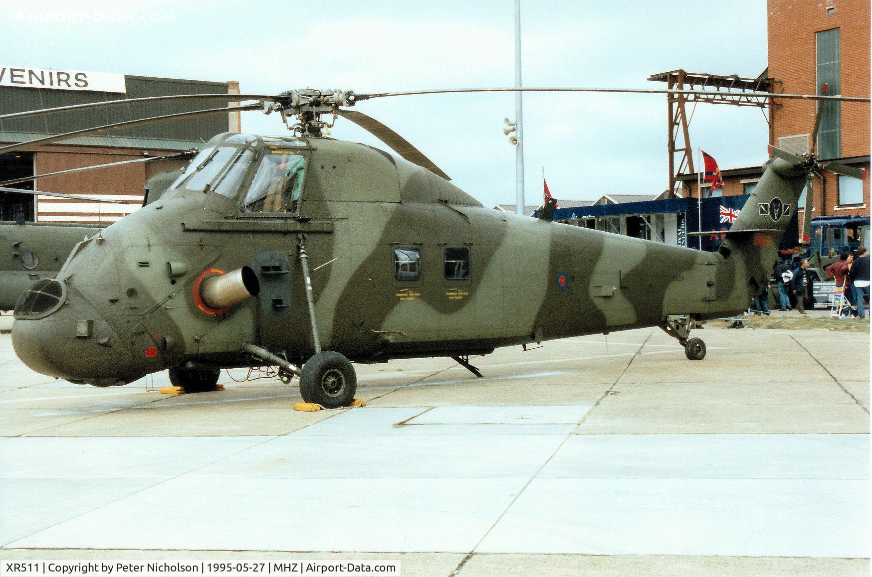 XR511, 1963 Westland Wessex HC.2 C/N WA136, Wessex HC.2 of 60 Squadron at RAF Benson on display at the 1995 RAF Mildenhall Air Fete.
