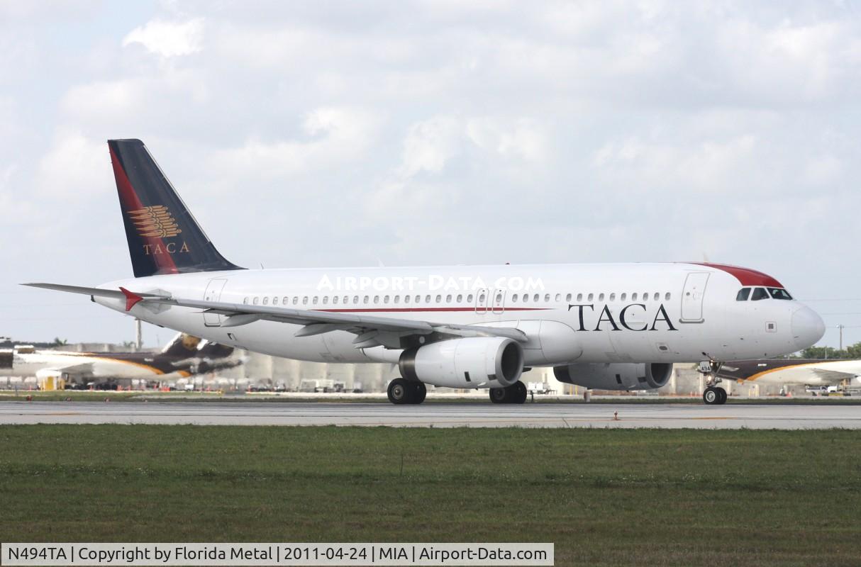 N494TA, 2007 Airbus A320-233 C/N 3042, Taca A320