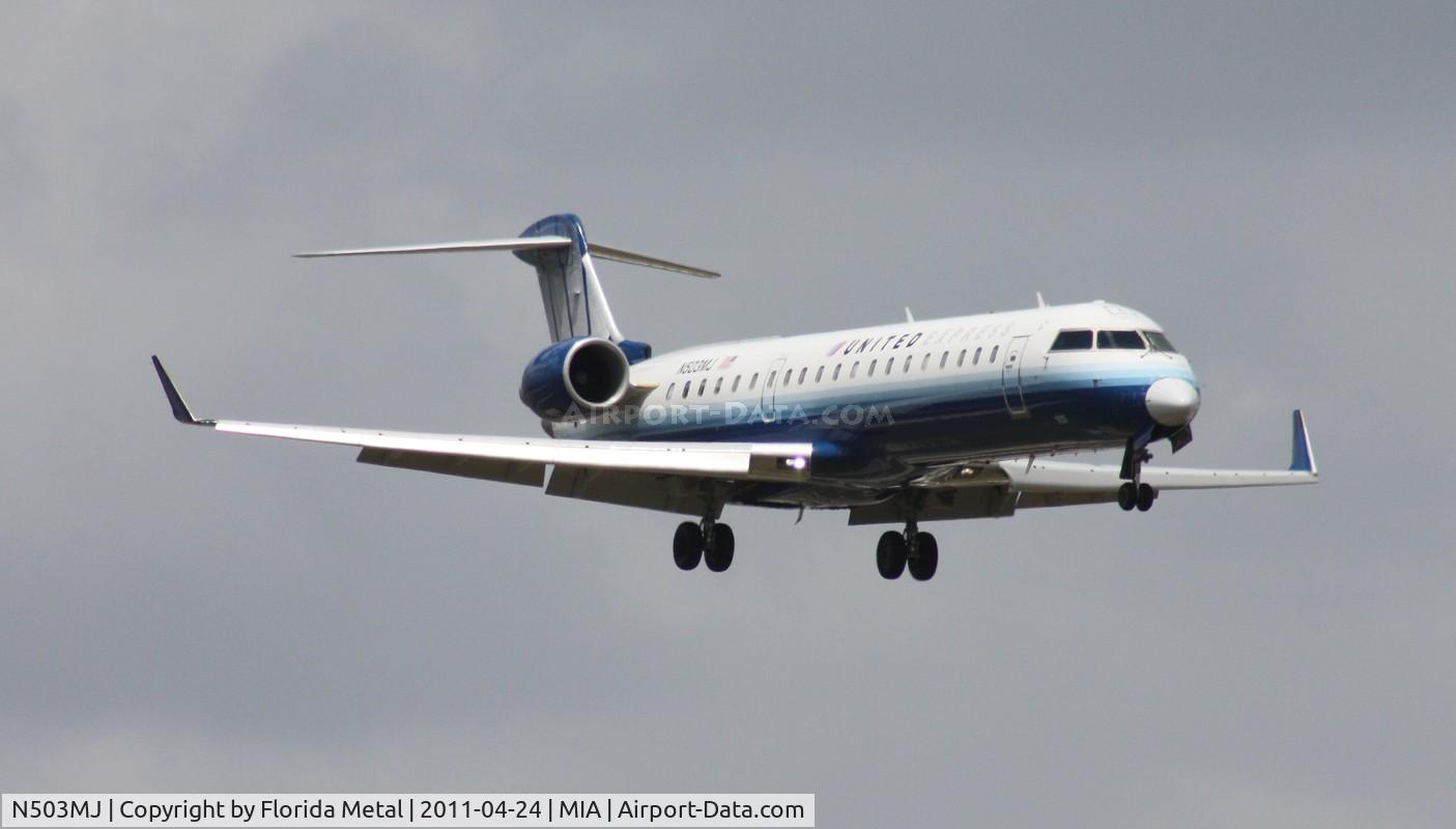 N503MJ, 2002 Bombardier CRJ-700 (CL-600-2C10) Regional Jet C/N 10058, United Express CRJ-700