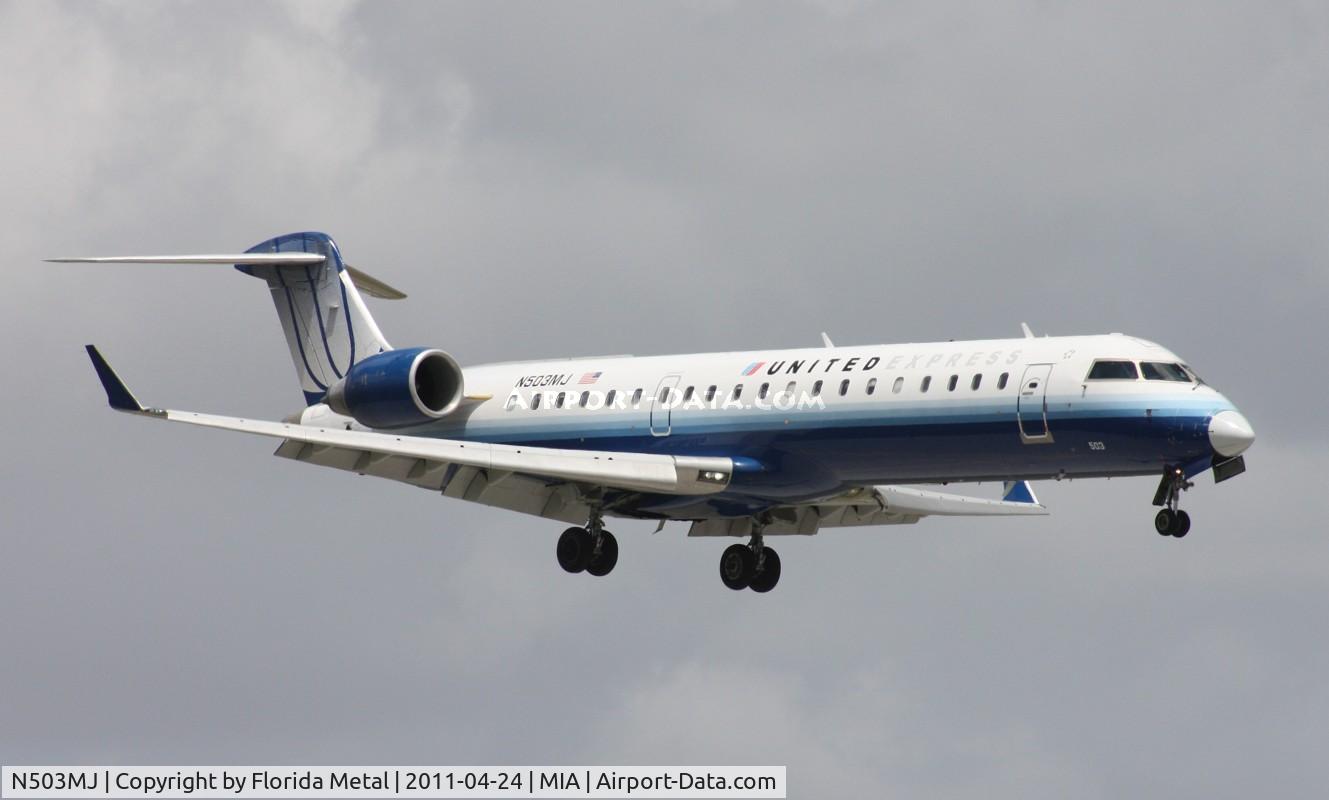 N503MJ, 2002 Bombardier CRJ-700 (CL-600-2C10) Regional Jet C/N 10058, United Express CRJ700