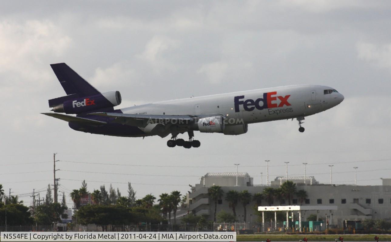 N554FE, 1972 McDonnell Douglas MD-10-10F C/N 46708, Fed Ex MD-10F