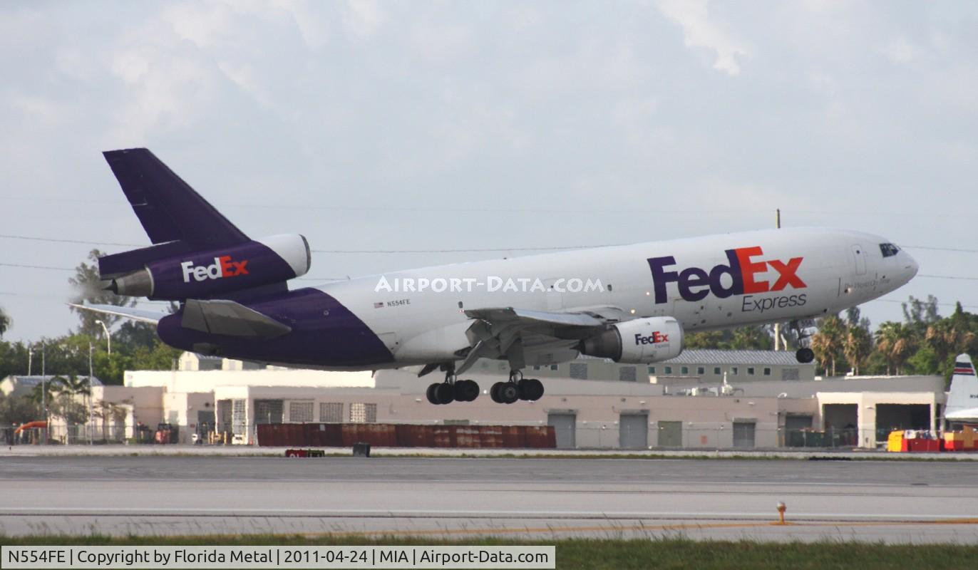 N554FE, 1972 McDonnell Douglas MD-10-10F C/N 46708, Fed Ex MD-10