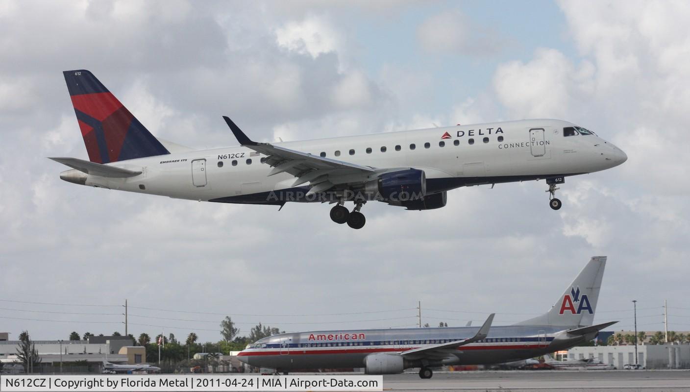N612CZ, 2007 Embraer 175LR (ERJ-170-200LR) C/N 17000201, Compass EMB 175