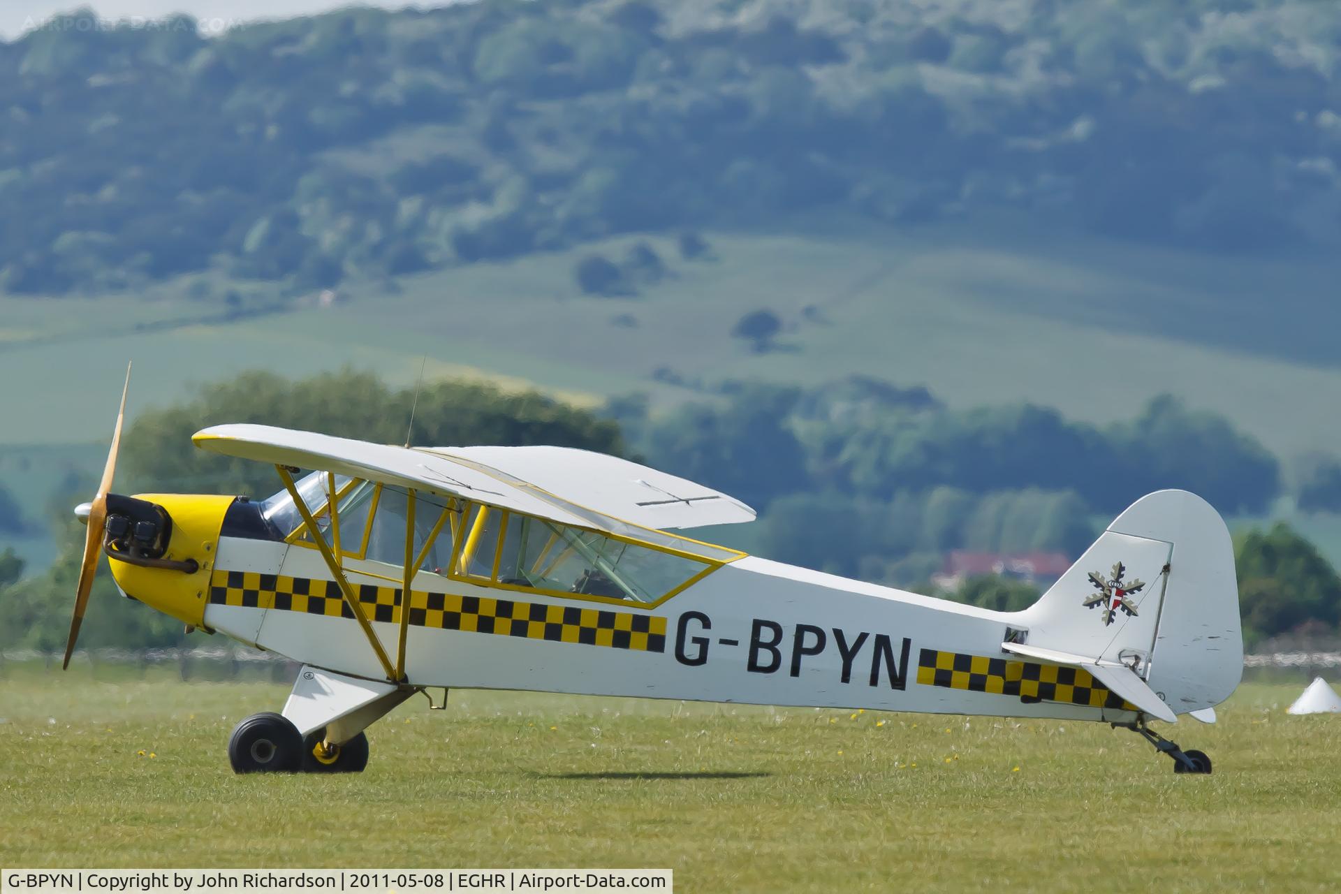 G-BPYN, 1943 Piper L-4H Grasshopper (J3C-65D) C/N 11422, At vintage Fly-In