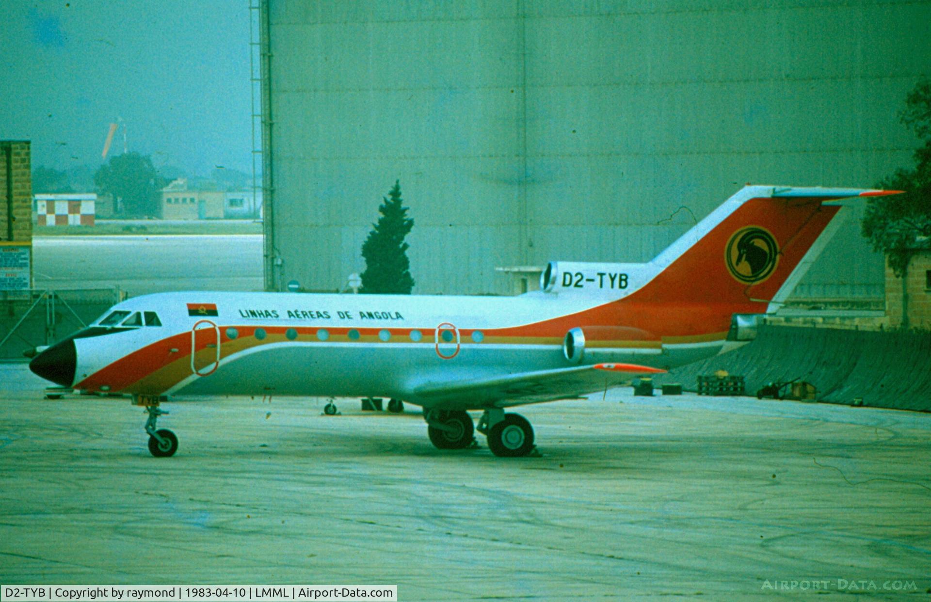 D2-TYB, 1977 Yakovlev Yak-40 C/N 9721653, Yak40 D2-TYB TAAG