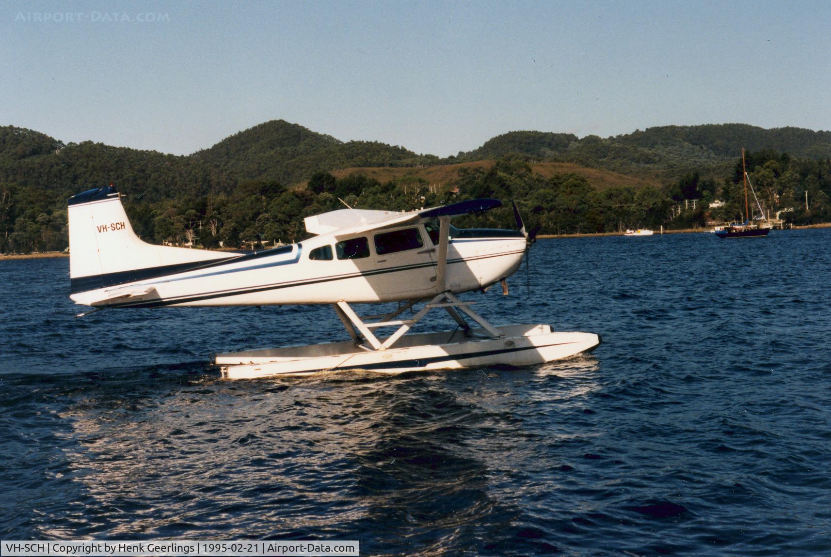 VH-SCH, 1976 Cessna A185F Skywagon 185 C/N 18503071, Wilderness Air , Strahan Tasmania

Strahan Seaplane base