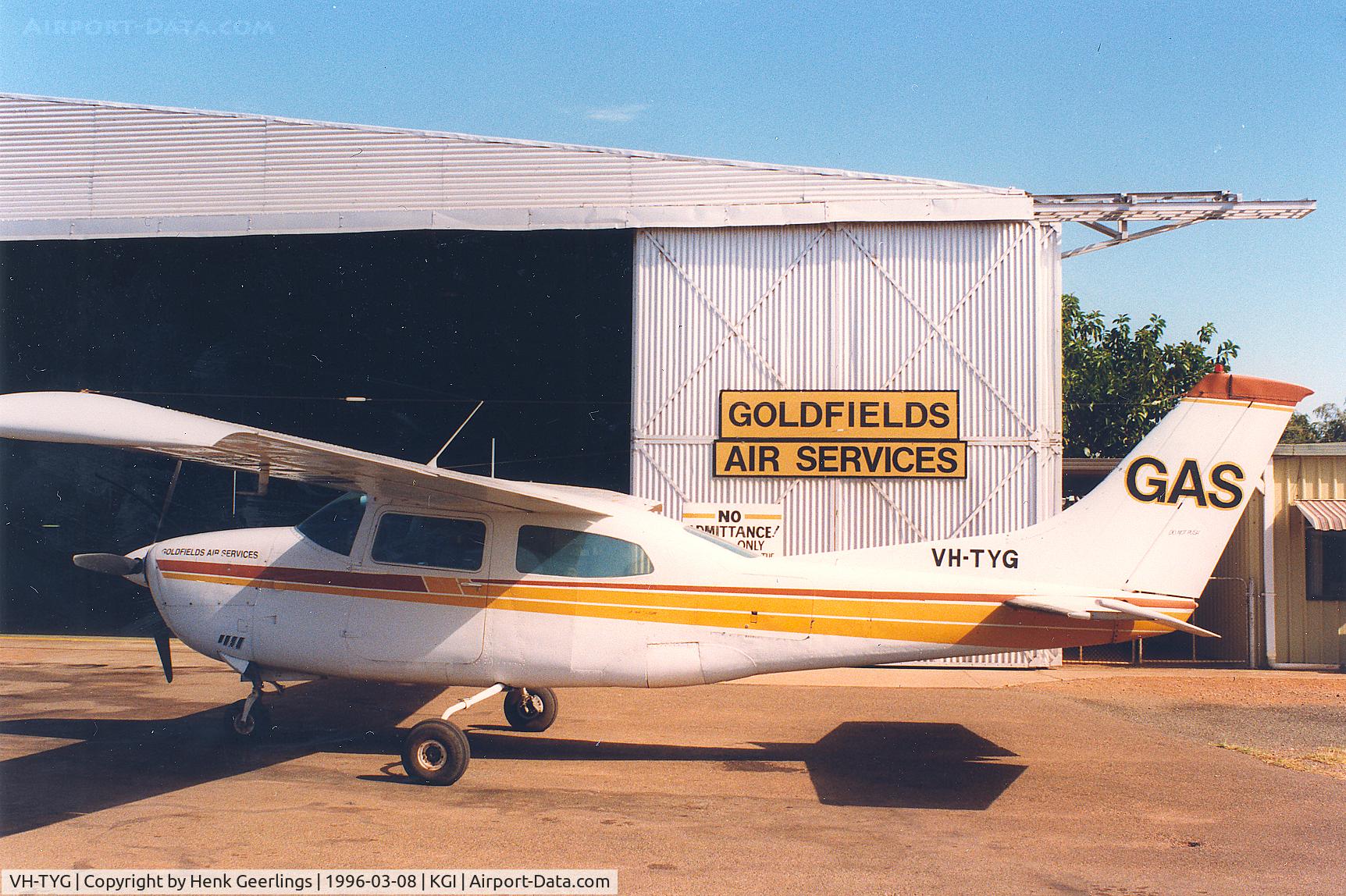 VH-TYG, 1977 Cessna 210M Centurion C/N 21061893, GAS-Goldfields Air Services , Kalgoorlie