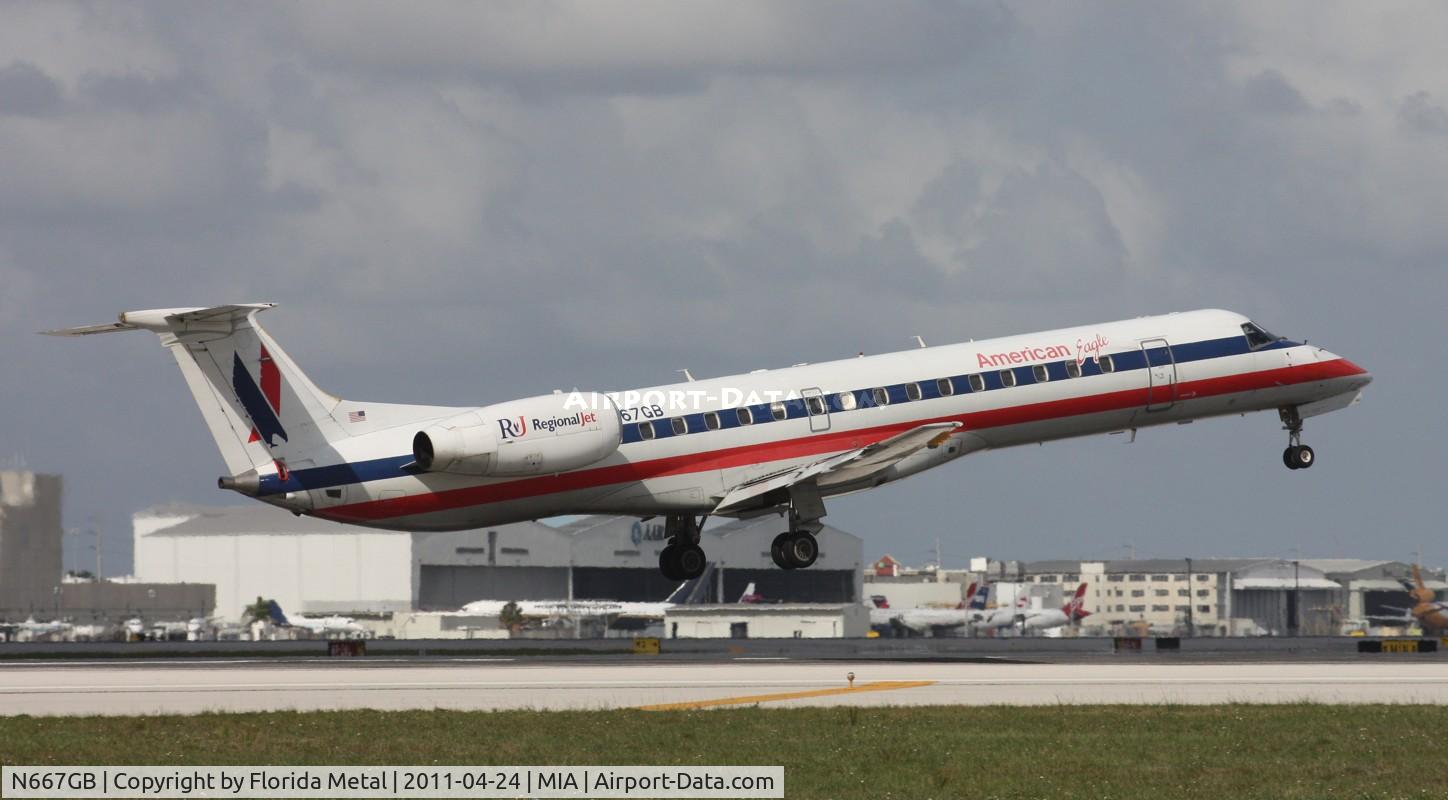 N667GB, 2004 Embraer ERJ-145LR (EMB-145LR) C/N 145784, Eagle E145