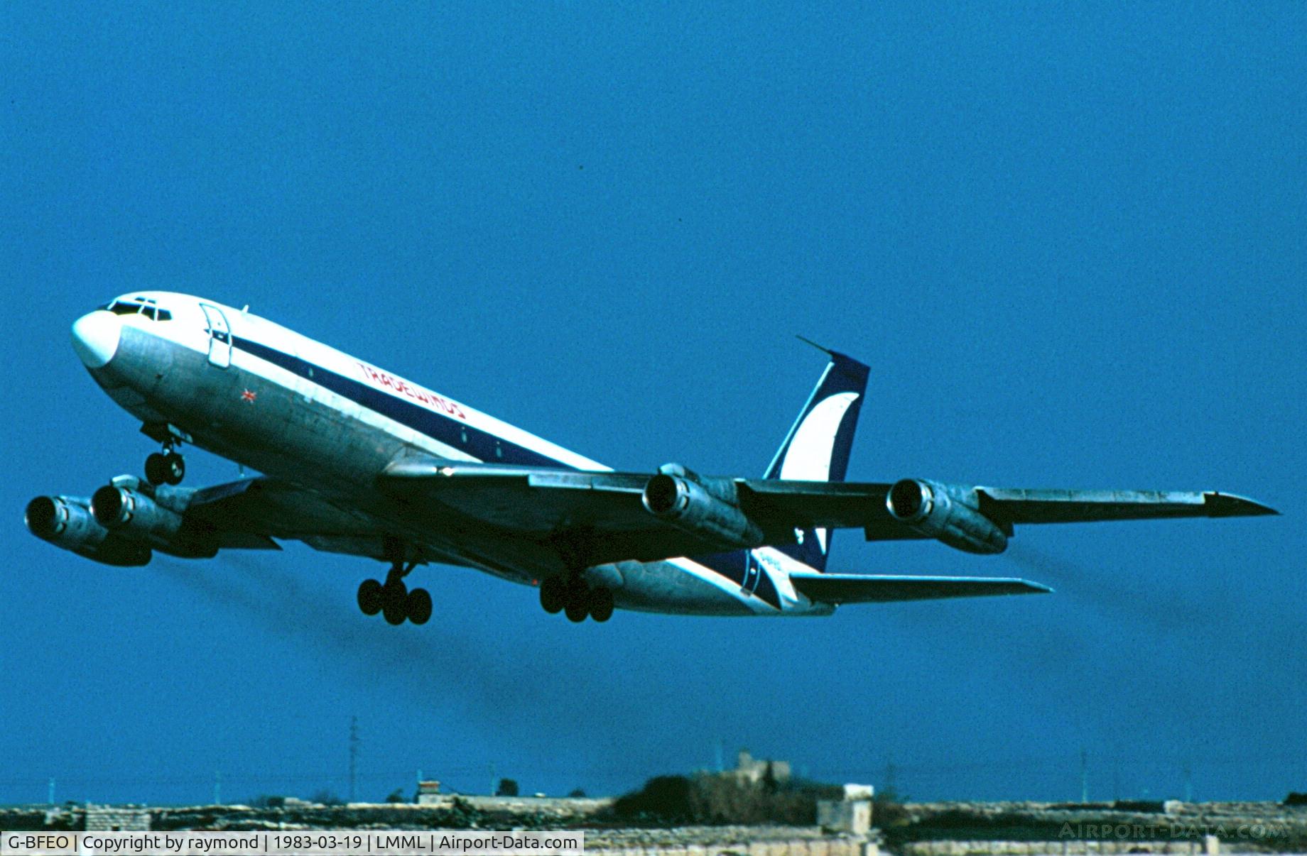 G-BFEO, 1963 Boeing 707-323C C/N 18691, B707 G-BFEO Tradewinds